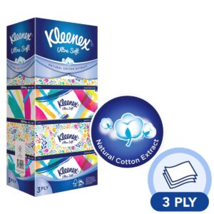 Kleenex Facial Tissue Box - Floral (3ply)