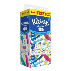 Kleenex Ultra Soft Facial Tissue Box - Floral (3ply)