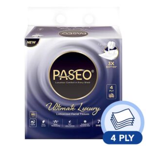 Paseo Ultimate Luxury Lotionized Facial Tissue - 4ply