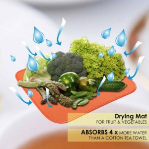 White Magic Eco Cloth Anti-Bacterial Dish Drying Mat- Almond