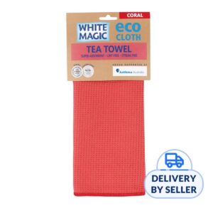 White Magic Eco Cloth Anti-Bacterial Dish Drying Mat - Coral