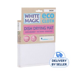 White Magic Eco Cloth Anti-Bacterial Dish Drying Mat - Snow