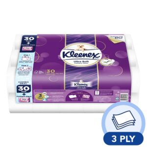 Kleenex Toilet Tissue Roll - Ultra Soft Cottony Clean