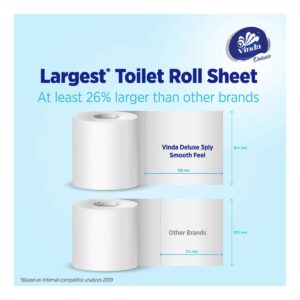 Vinda Deluxe Smooth Feel Toilet Tissue - 3 Ply