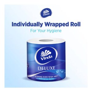 Vinda Deluxe Smooth Feel Toilet Tissue - 3 Ply