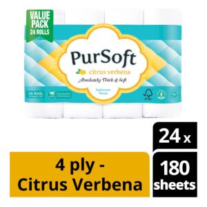 PurSoft Bathroom Tissue - Citrus Verbena (4 ply)