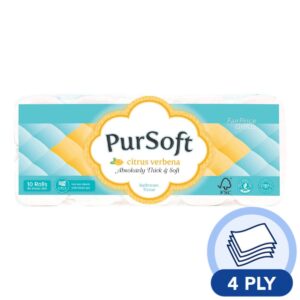 PurSoft Bathroom Tissue - Citrus Verbena (4 ply)