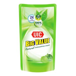 UIC Big Value Natural Dishwashing Liquid Refill - Lime