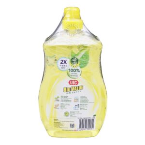 UIC Big Value Natural Dishwashing Liquid with Refill - Lemon