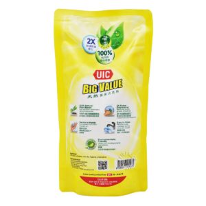 UIC Big Value Natural Dishwashing Liquid Refill - Lemon