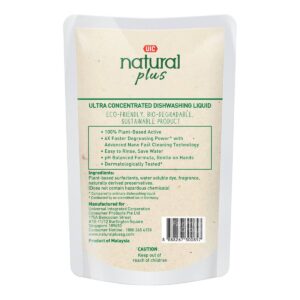 UIC Natural Plus Dishwashing Liquid Refill - Sparkling Fresh
