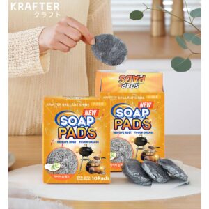 Krafter All-in-one Bubble Loofah Wool Steel Soap Pad