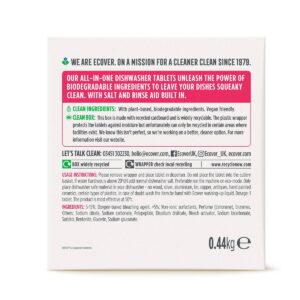 Ecover All-In One Dish Washer Tablets Carton