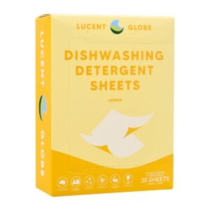Lucent Globe Lemon Scented Dishwashing Detergent - 35 Sheets