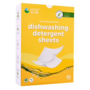Lucent Globe Lemon Scented Dishwashing Detergent - 80 Sheets