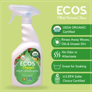 Ecos Organic Fruit & Vegetable Wash 22oz/650ml
