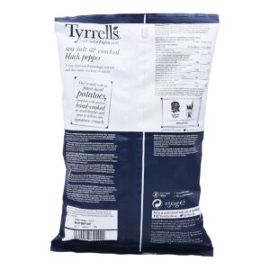 Tyrrells Hand Cooked Potato Chips - Sea Salt & Black Pepper