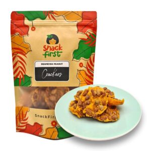 SnackFirst Rempeyek Peanut Crackers  - Old School Biscuits