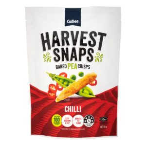 Calbee Harvest Snaps Baked Pea Crips - Chilli