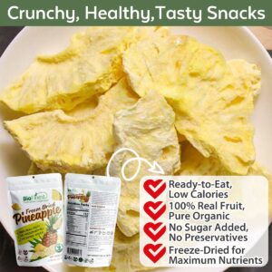 Biofinest Freeze-Dried Pineapple Snack Organic Fruit No Sugar