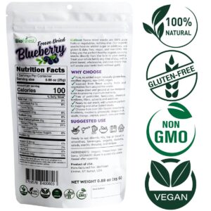 Biofinest Freeze-Dried Blueberry Snack Organic Fruit No Sugar