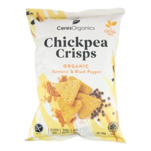 Ceres Organics Chickpea Crisps Turmeric and Black Pepper
