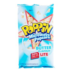 Poppin Microwave Popcorn - Butter Flavour (Lite)