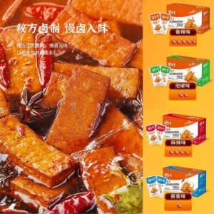 Jin Zai Thick Dried Tofu Snack - Salt-Baked Flavor