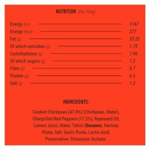 Delphi Chargrilled Red Pepper Hummus Dip