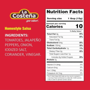 La Costena Homestyle Salsa Medium in Glass