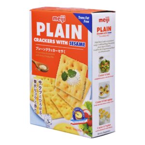 Meiji Plain Crackers - Sesame