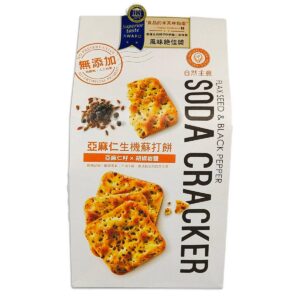 Natural's Idea Flax Seed & Black Pepper Soda Cracker
