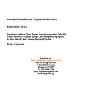 Oreo Mini Cream Biscuits - Original Vanilla Flavour