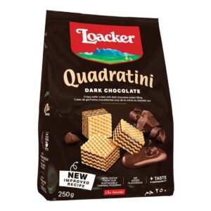 Loacker Quadratini Crispy Wafers - Dark Chocolate