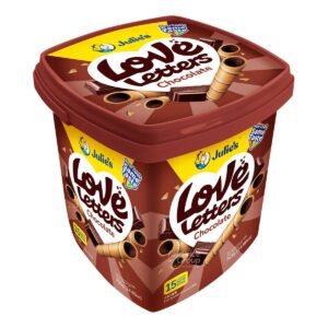 Julie's Love Letter Wafer Biscuit Roll - Chocolate