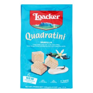 Loacker Quadraitini Bite Size Wafer Cookies - Vanilla