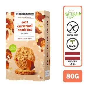 Oat Caramel Cookies (Soft Baked) - Gluten-Free