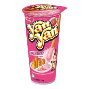 Meiji Yan Yan Stick Biscuits - Strawberry
