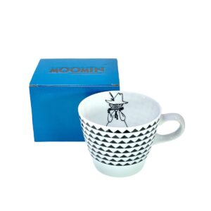 Ssh Giftset-Moomin Black White Mug & Biscuits(Snufkin)