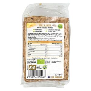 Dr Karg Organic Crispbread Spelt with Emmental Cheese