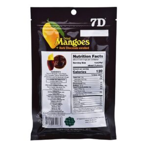 7D Dried Mangoes - Dark Chocolate