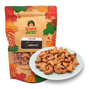 SnackFirst Sunkissed Cashews  (Roasted with Salt)