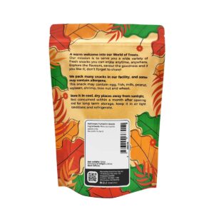 SnackFirst Halloween Pumpkin Seeds - Natural Unsalted