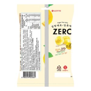 Lotte Zero Fruit Jelly Gummies - Citrus Yuja