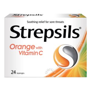 Strepsils Lozenges Box - Orange with Vitamin C