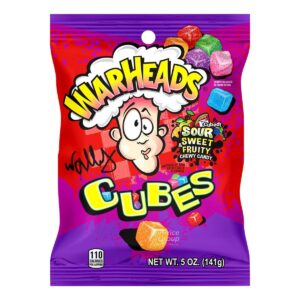 Warheads Chewy Peg Bag - Cubes