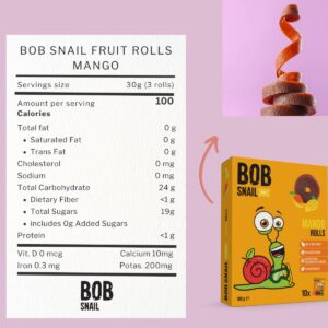 Bob Snail - Fruit Rolls Mango 100g