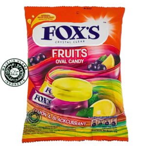 Fox's Crystal Clear Oval Candy Lemon & Blackcurrant