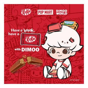 Kit Kat Chocolate Bar + Free DIMOO World Keychain Pouch