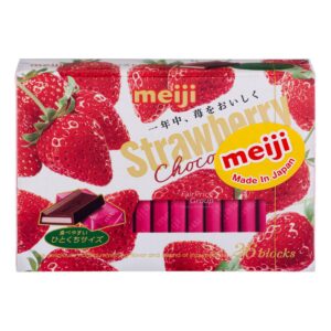 Meiji Chocolate Blocks - Strawberry